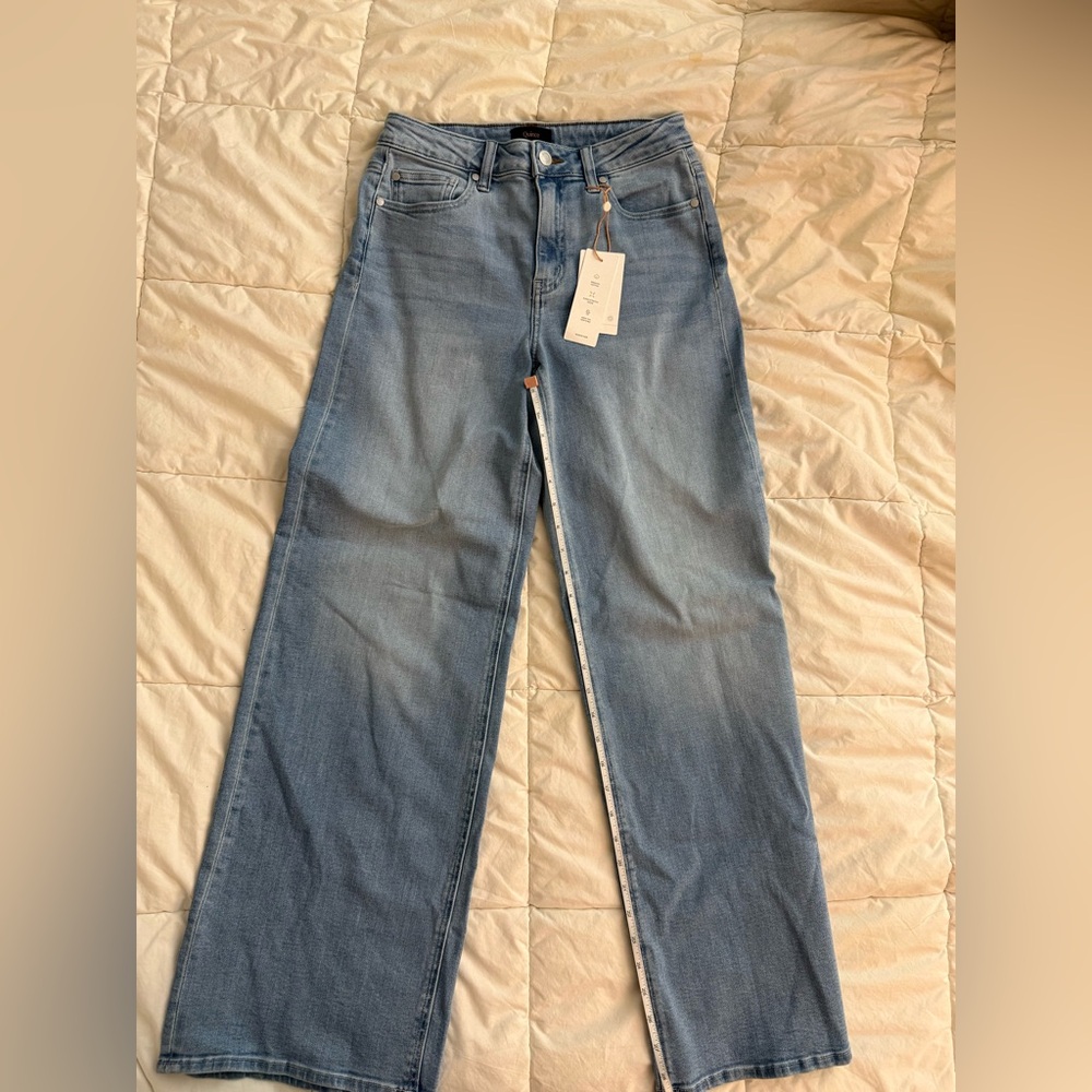 Quince Light Blue Wide Leg Jeans